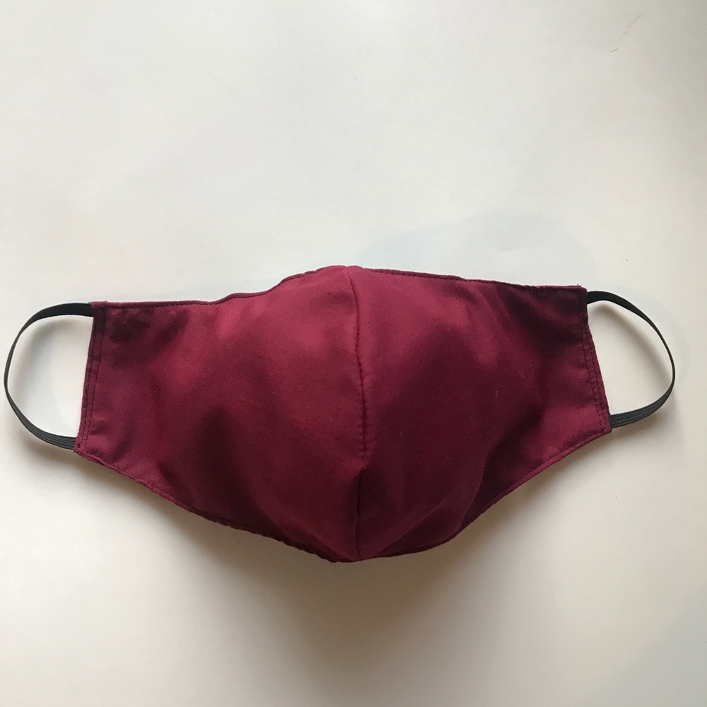 Maroon 3-Layer Face Cover